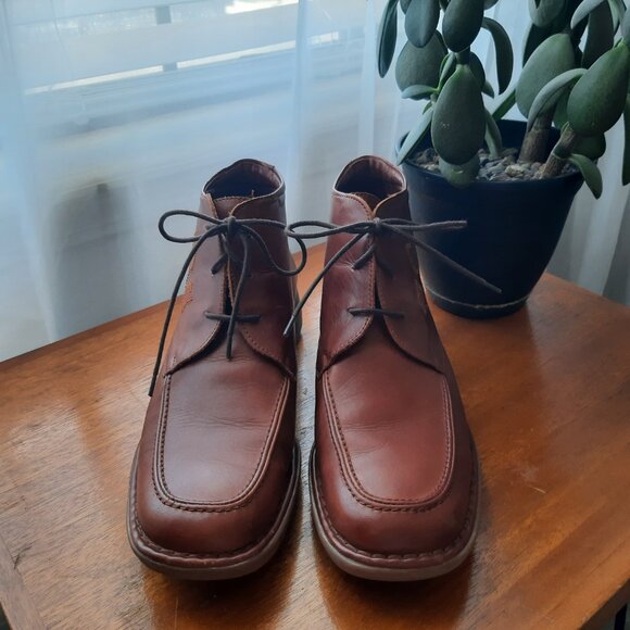 EUC Pikolinos Lace Up Ankle Chukka Boot in Cognac Sz EU41 - Picture 3 of 10